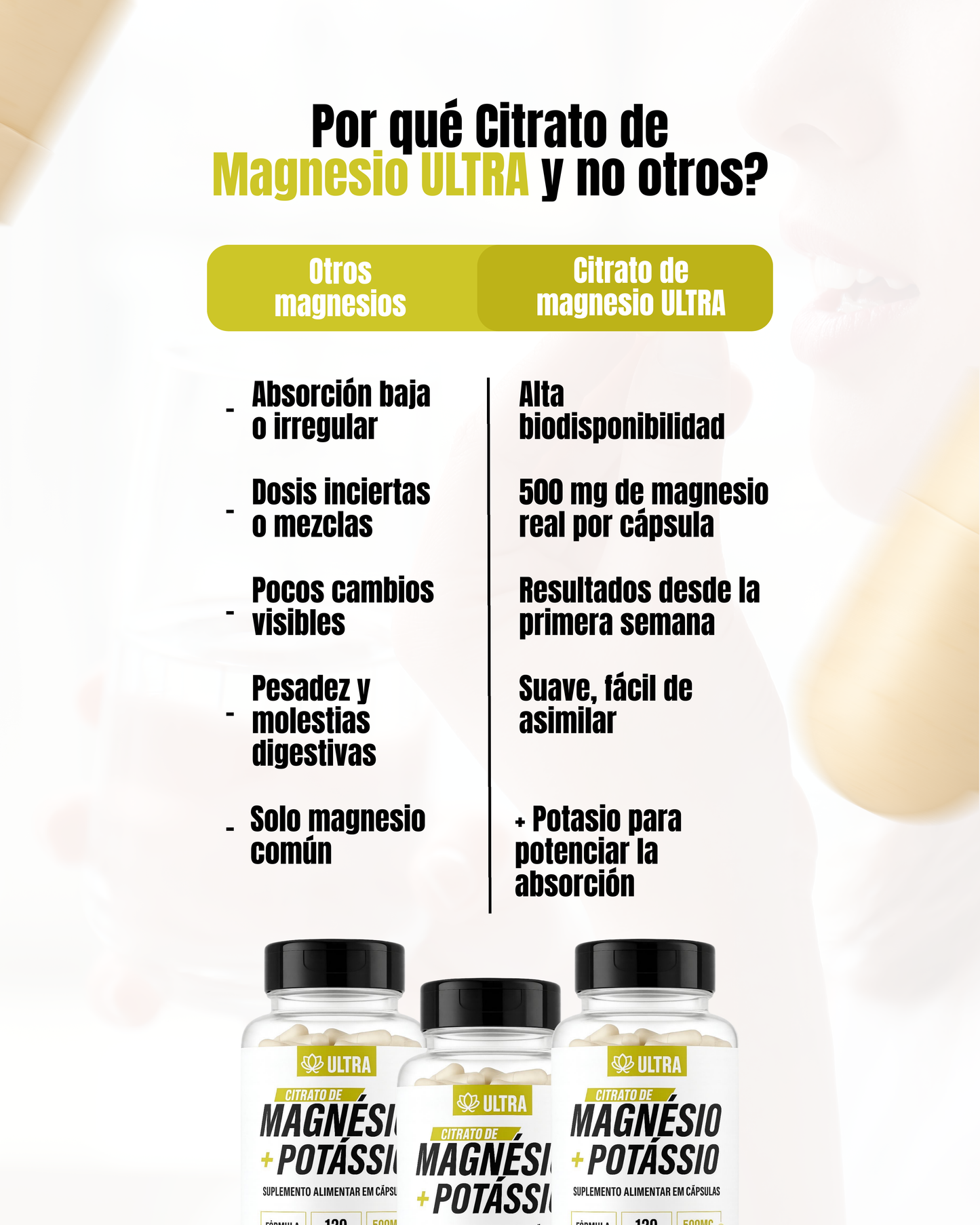 ULTRA CITRATO DE MAGNESIO + POTASIO