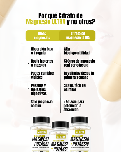ULTRA CITRATO DE MAGNESIO + POTASIO